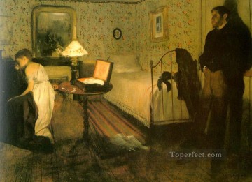 La violación Edgar Degas Pinturas al óleo
